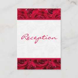 Recepción Tarjeta de gabinete Red Roses Galore