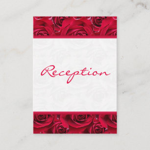 Recepción Tarjeta de gabinete Red Roses Galore