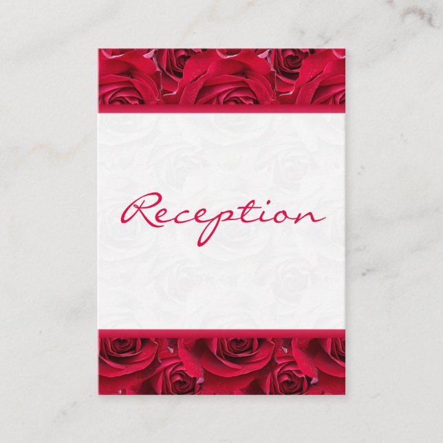 Recepción Tarjeta de gabinete Red Roses Galore (Anverso)