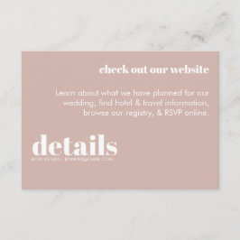 Recepción Tarjeta de gabinete retro moderna