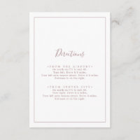 Tarjeta de gabinete Rosa Gold Directions minimalis