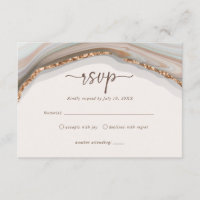 Tarjeta de gabinete RSVP de Agble de Marble Natura