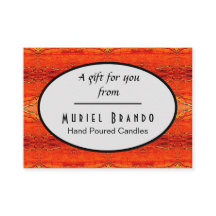 Tarjeta de gabinete Rustic Candle Company