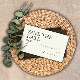 Recepción Tarjeta de guardar la fecha de boda boho minimalis
