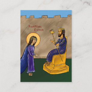 Recepción Tarjeta de icono de papel de Esther justa (extra p