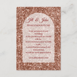 Recepción Tarjeta de Inclusión de Boda Fondo para Luna de Mi
