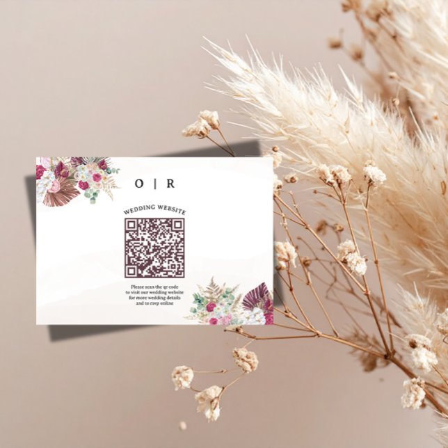 Recepción Tarjeta de inclusión de código QR de hierba de Pam (Subido por el creador)