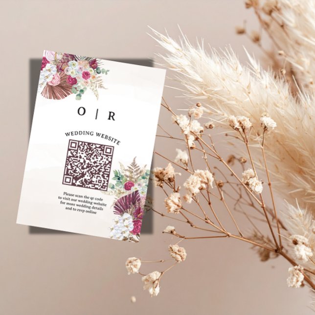 Recepción Tarjeta de inclusión de código QR de hierba de Pam (Subido por el creador)