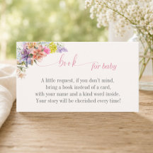 Tarjeta de inclusión de libro para bebé Baby in Bl