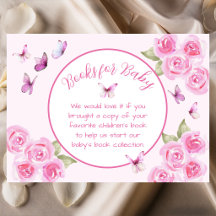 Tarjeta de Inclusión de Libros para Bebé Mariposas