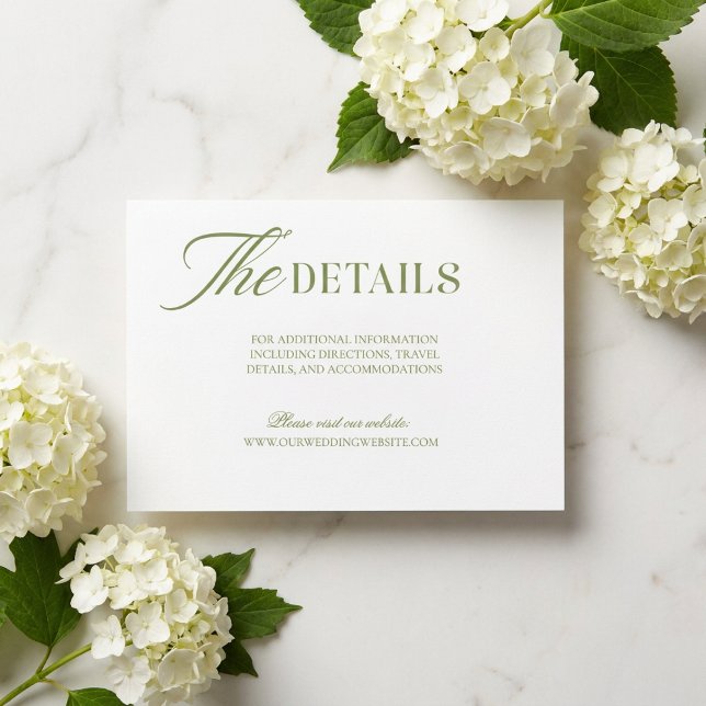 Recepción Tarjeta de Inclusión de Sitio Web de Boda Verde Sa (Subido por el creador)