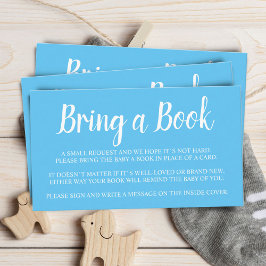 Recepción Tarjeta de inclusión para baby shower 'Blue Bring 