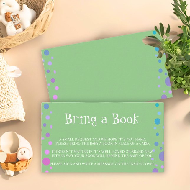 Recepción Tarjeta de Inclusión para Baby Shower Verde Trae u (Subido por el creador)
