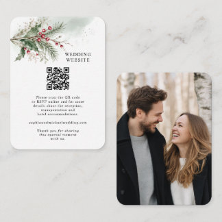 Recepción Tarjeta de Inclusión para Boda con Acuarela de Bay