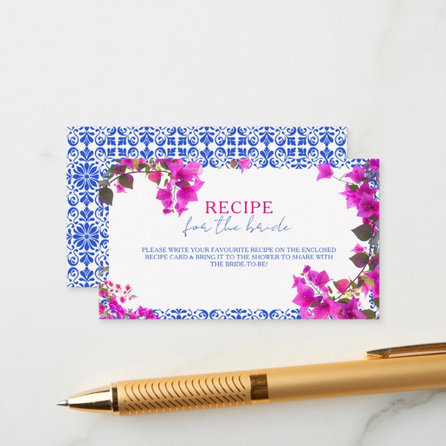 Recepción Tarjeta de Inclusión para Despedida de Soltera Mam (Anverso/Reverso In Situ)