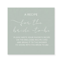 Tarjeta de Inclusión "UNA RECETA" para la ducha de