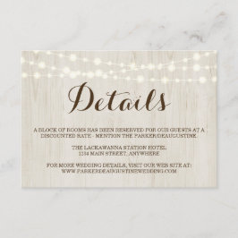 Recepción Tarjeta de información