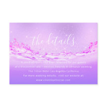 Tarjeta de Información Adjunta Detalles de Boda Tr