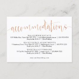 Recepción Tarjeta de información de Alojamiento Gold para Ro