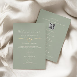 Recepción Tarjeta de Información de Fin de Semana de Boda Ve