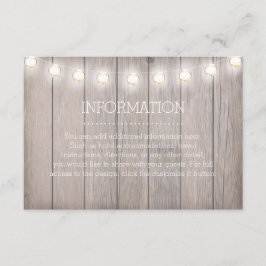 Recepción Tarjeta de información de luces rusas