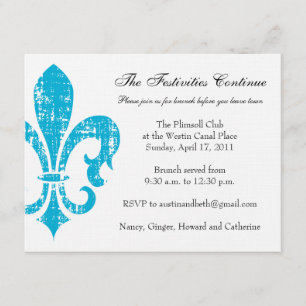 Recepción Tarjeta de información del boda Nueva Orleans