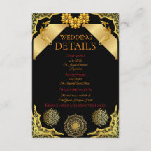 Tarjeta de Información Ornata Elegante