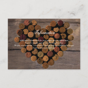 Recepción Tarjeta de información rusa de Wine Cork #2