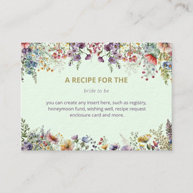 Recepción Tarjeta de inscripción (Anverso)