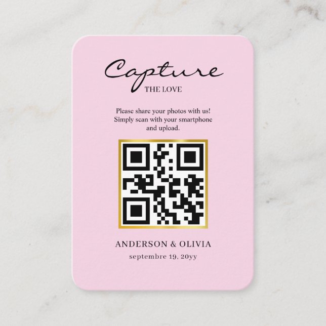 Recepción Tarjeta de inscripción (Anverso)