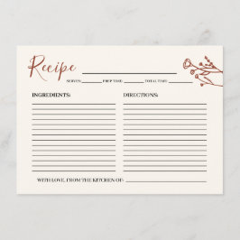 Recepción Tarjeta de inscripción