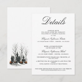 Recepción Tarjeta de inscripción de Boda de la aldea de Hall