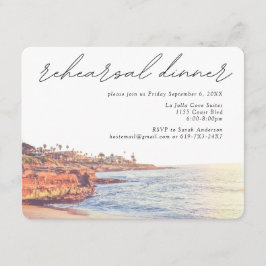 Recepción Tarjeta de inscripción de Boda de la cena de ensay