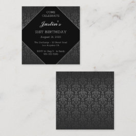 Recepción Tarjeta de inscripción de cumpleaños vintage de mo