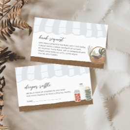 Recepción Tarjeta de inscripción de pañales para bebé en el