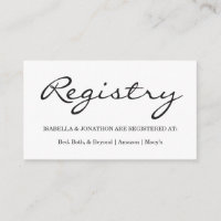 Tarjeta de inscripción de registro de regalo
