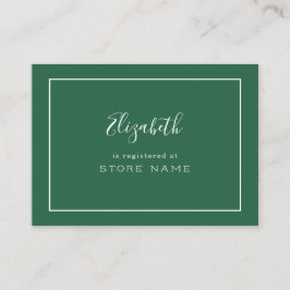 Recepción Tarjeta de inscripción del Registro Verde Forestal