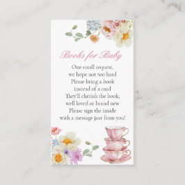 Recepción Tarjeta de inscripción para biblioteca de té y mar