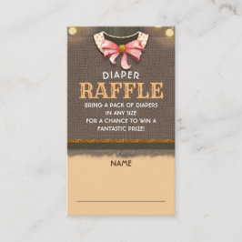 Recepción Tarjeta de inscripción para boletos del pañal de o