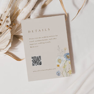 Recepción Tarjeta de inscripción para detalles del Boda botá