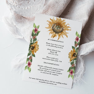 Recepción Tarjeta de inscripción para detalles del Boda del 