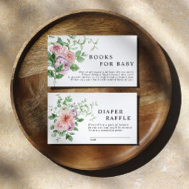 Recepción Tarjeta de inscripción para el libro de flores rom