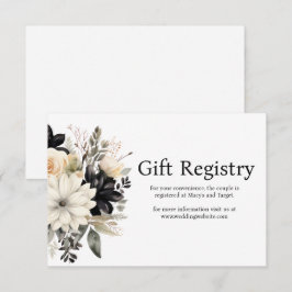 Recepción Tarjeta de inscripción para el registro de Bodas b