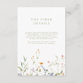 Recepción Tarjeta de inscripción para la boda de un pequeño 