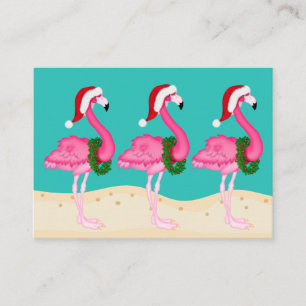 Recepción Tarjeta de inscripción para Navidades Flamingo / E