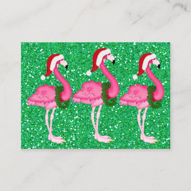 Recepción Tarjeta de inscripción para Navidades Flamingo / E (Anverso)