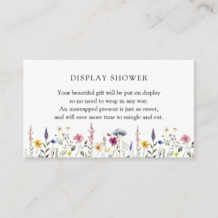 Recepción Tarjeta de inserción Baby Shower para pantalla de 