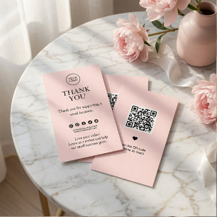 Recepción Tarjeta de inserción de agradecimiento personaliza