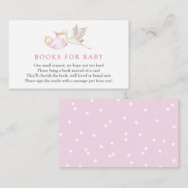 Recepción Tarjeta de inserción de chica Stork Books para el 