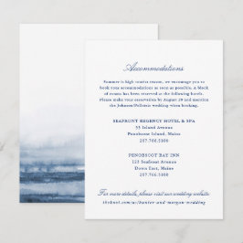 Recepción Tarjeta de inserción de dos hoteles Boda - Penobsc